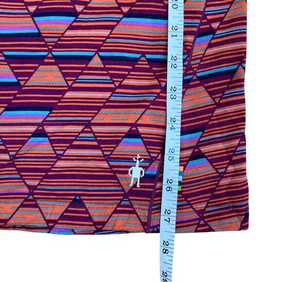 SmartWool Sz XL Merino Base Layer 150 Short Sleeve T-shirt Habanero Print Red - Picture 16 of 16